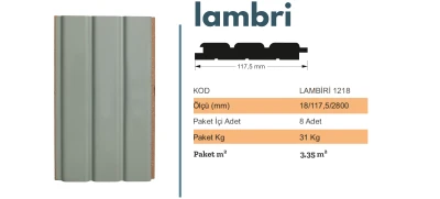 LAMBRİ Duvar Paneli - 1218